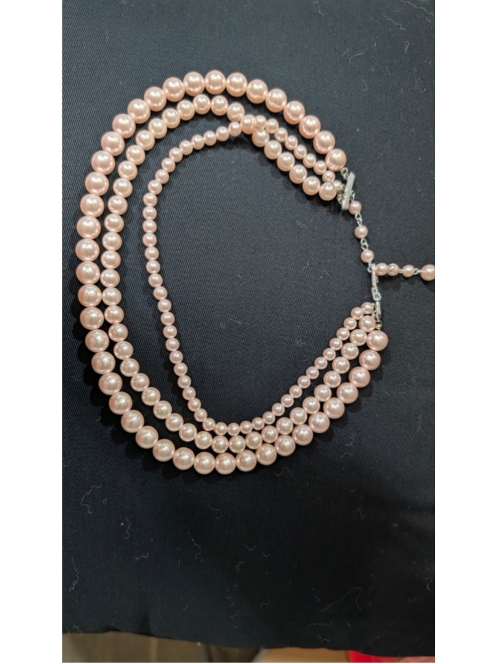 Women's Unbranded Multi-Strand Pink Pearl Necklace, 16 inches